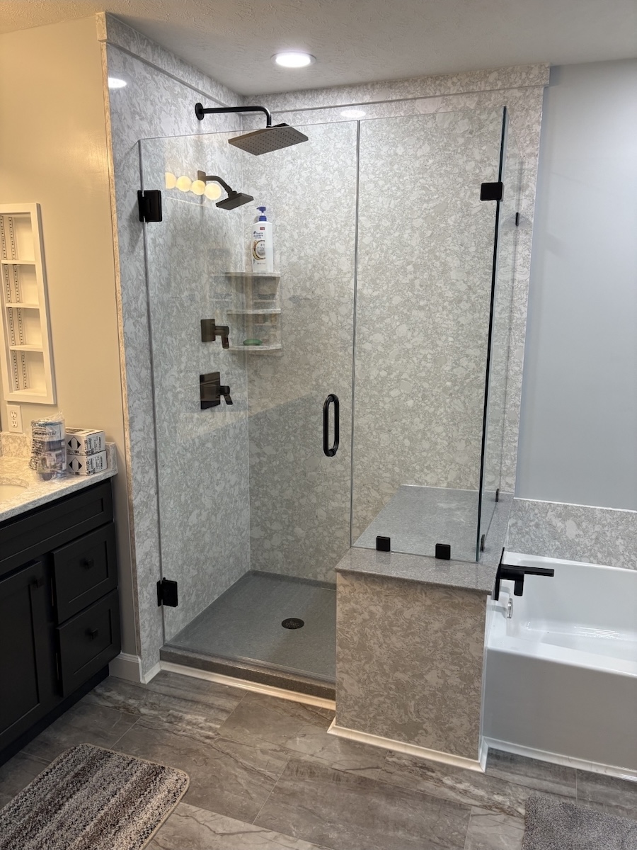 Bathroom Remodel — finished bathroom after renovation